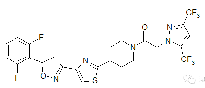 氟噻唑吡乙酮结构式