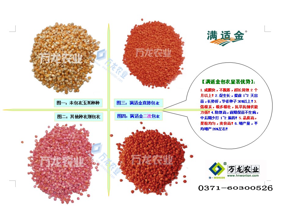 玉米花生种衣剂先正达满适金河南万龙农业