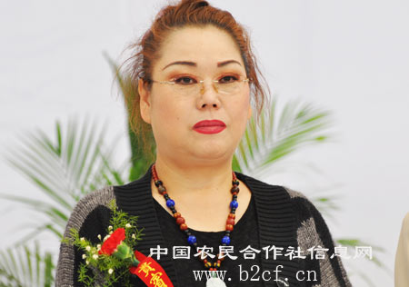 女士   2011中国农民专业合作社产需展销会开幕式上王如珍做重要致辞