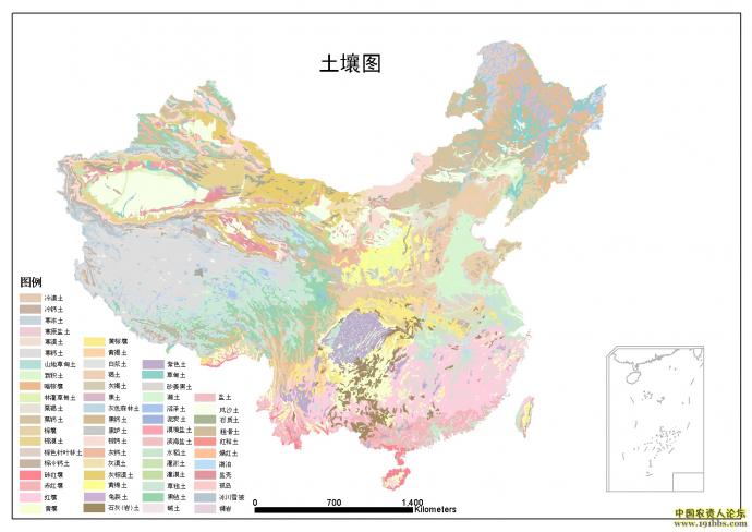 中国土壤图